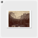 アートポストカード-Yo-Semite Valley From Mariposa Trail
 - エドワード マイブリッジ Postcard.