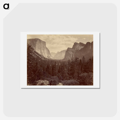 アートポストカード-Yo-Semite Valley From Mariposa Trail
 - エドワード マイブリッジ Postcard.