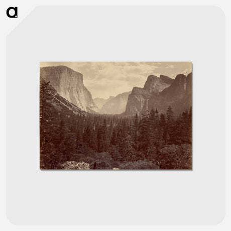 アートポストカード-Yo-Semite Valley From Mariposa Trail
 - エドワード マイブリッジ Postcard.