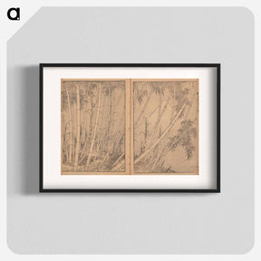 アートポスター-Hokusai's Mount Fuji of the Bamboo Grove - 葛飾 北斎 Poster.