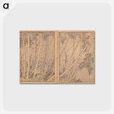 アートポストカード-Hokusai's Mount Fuji of the Bamboo Grove - 葛飾 北斎 Postcard.