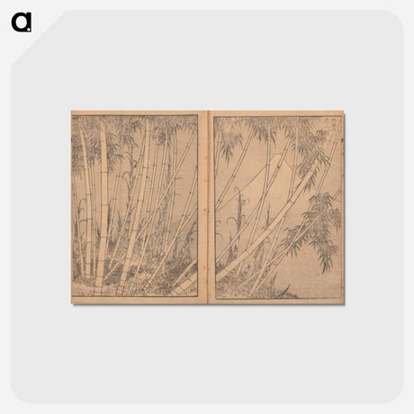 アートポストカード-Hokusai's Mount Fuji of the Bamboo Grove - 葛飾 北斎 Postcard.