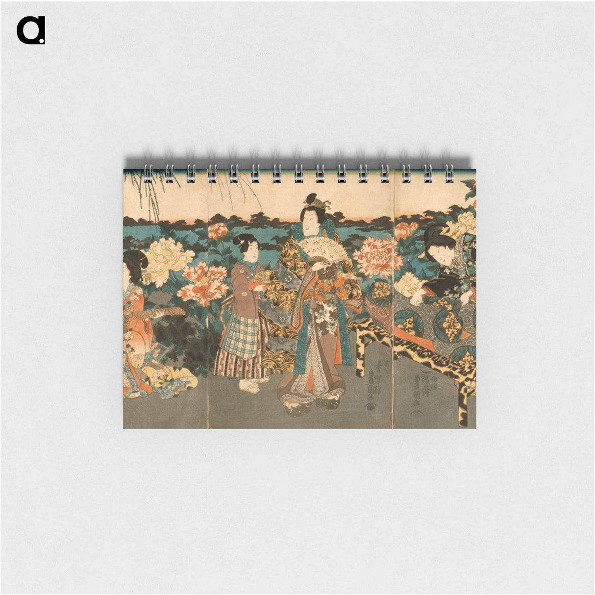 アートメモ帳-Visiting the Peony Garden
 - 歌川 国貞 Memo.