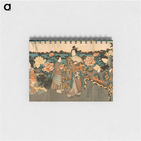 アートメモ帳-Visiting the Peony Garden
 - 歌川 国貞 Memo.