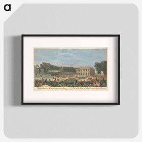 アートポスター-A View of the Palace of Marli toward the little Parterre
 - イェール大学アートギャラリー Poster.