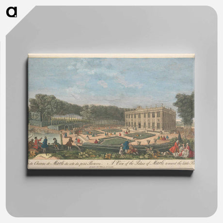 アートパネル-A View of the Palace of Marli toward the little Parterre
 - イェール大学アートギャラリー Canvas.