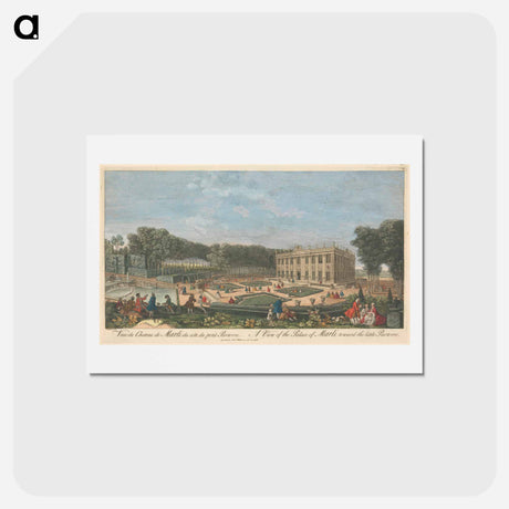 アートポストカード-A View of the Palace of Marli toward the little Parterre
 - イェール大学アートギャラリー Postcard.