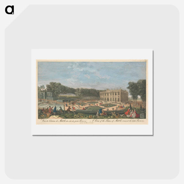 アートポストカード-A View of the Palace of Marli toward the little Parterre
 - イェール大学アートギャラリー Postcard.