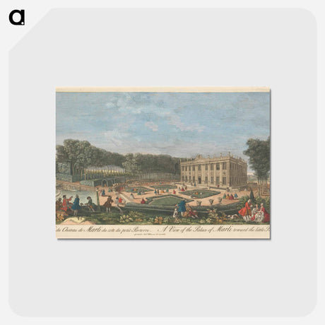 アートポストカード-A View of the Palace of Marli toward the little Parterre
 - イェール大学アートギャラリー Postcard.