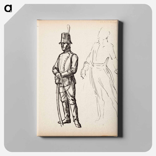 Kuvitusluonnos joko jl runebergin vänrikki stålin tarinoihin tai carl snoilsky, svenska bilder -teokseen - Albert Edelfelt Canvas.