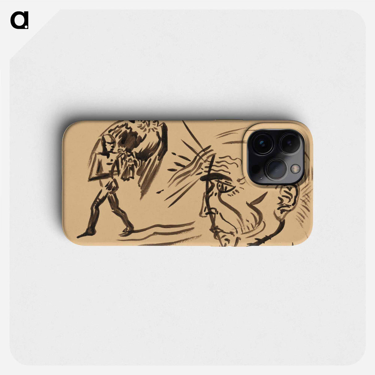 Figures with an owl - アーノルド ピーター ワイズ クビンチャン Phone Case.