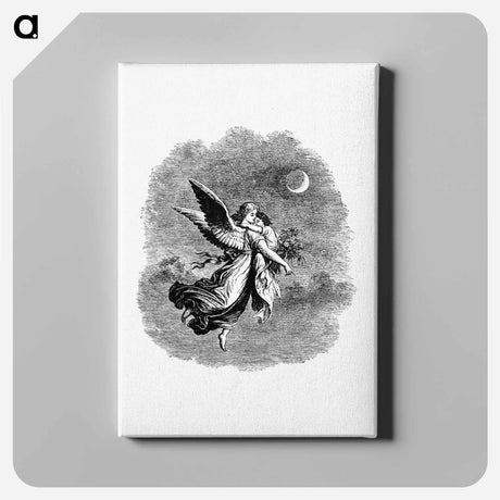 アートパネル-Victorian Angel and Child Engraving
 - 大英図書館 Canvas.