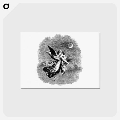 アートポストカード-Victorian Angel and Child Engraving
 - 大英図書館 Postcard.
