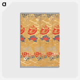 アートポストカード-Japanese Gold Pattern Fabric
 - クリーブランド美術館 Postcard.