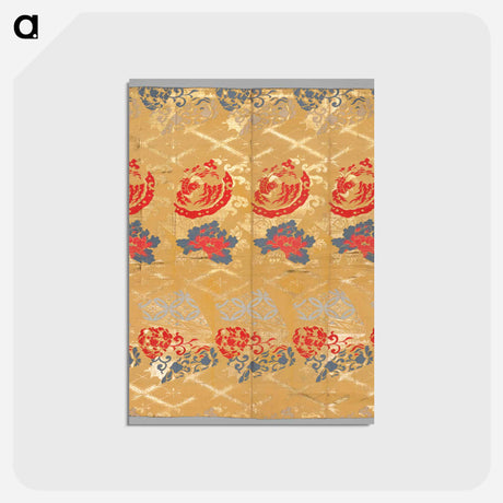 アートポストカード-Japanese Gold Pattern Fabric
 - クリーブランド美術館 Postcard.