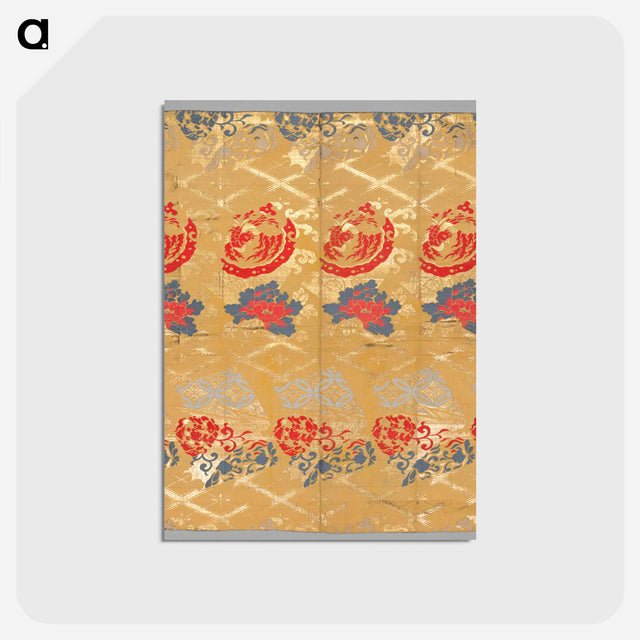 アートポストカード-Japanese Gold Pattern Fabric
 - クリーブランド美術館 Postcard.