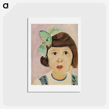 アートポストカード-Head of a Young Girl - アンリ マティス Postcard.