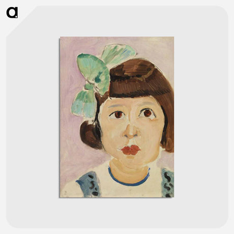 アートポストカード-Head of a Young Girl - アンリ マティス Postcard.