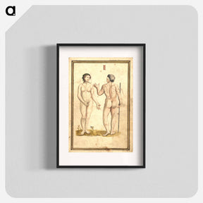 アートポスター-Study of Male and Female Nude Figures in Landscape
 - 国立医学図書館 Poster.