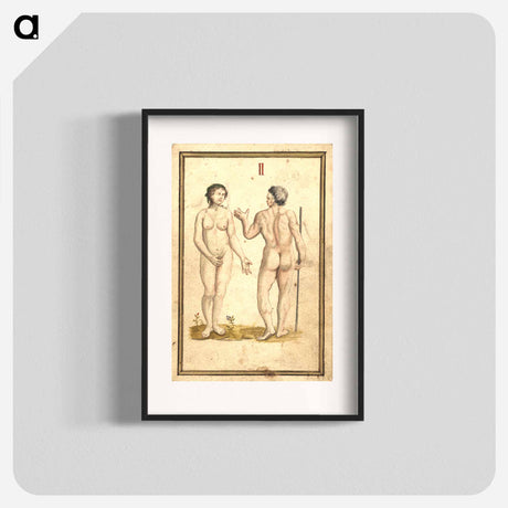 アートポスター-Study of Male and Female Nude Figures in Landscape
 - 国立医学図書館 Poster.
