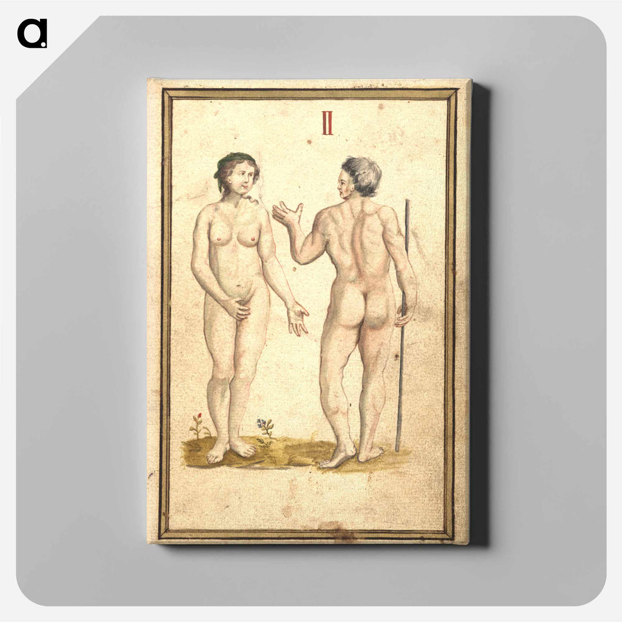 アートパネル-Study of Male and Female Nude Figures in Landscape
 - 国立医学図書館 Canvas.