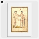 アートポスター-Study of Male and Female Nude Figures in Landscape
 - 国立医学図書館 Poster.