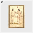 アートポストカード-Study of Male and Female Nude Figures in Landscape
 - 国立医学図書館 Postcard.