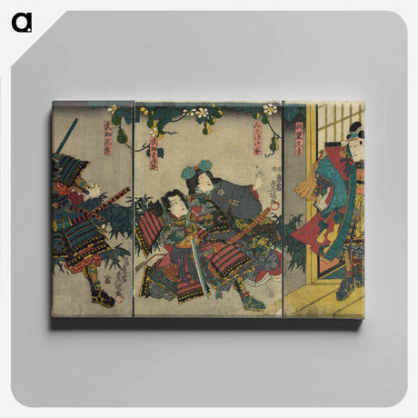 アートパネル-Hashiba Hisakichi, Miaso Gozen, Buchi Gujiro, Buchi Mitsuhide
 - 歌川 国貞 Canvas.