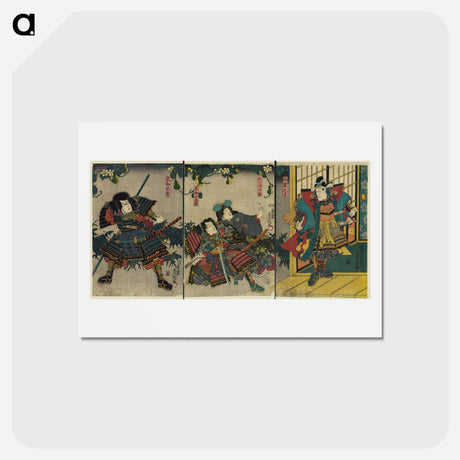 アートポストカード-Hashiba Hisakichi, Miaso Gozen, Buchi Gujiro, Buchi Mitsuhide
 - 歌川 国貞 Postcard.