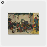 アートポストカード-Hashiba Hisakichi, Miaso Gozen, Buchi Gujiro, Buchi Mitsuhide
 - 歌川 国貞 Postcard.
