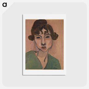 アートポストカード-Laurette Au Châle Vert - アンリ マティス Postcard.