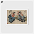 アートポストカード-Segawa Kikunojō as Nuregami no Chōgorō and Nakamura Shikan as Hanaregoma no Chōkichi
 - 歌川 国貞 Postcard.