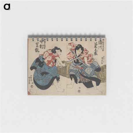 アートメモ帳-Segawa Kikunojō as Nuregami no Chōgorō and Nakamura Shikan as Hanaregoma no Chōkichi
 - 歌川 国貞 Memo.