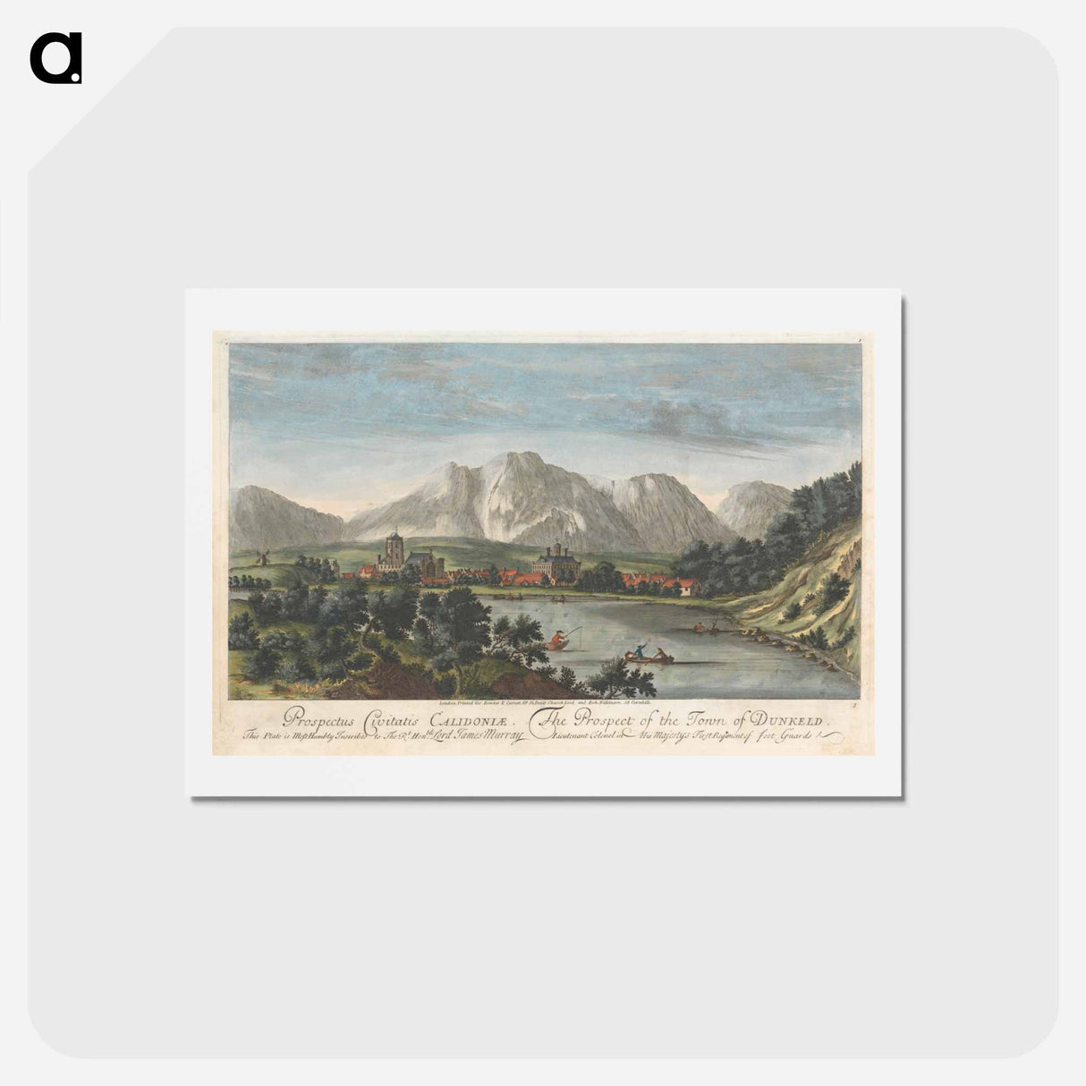 アートポストカード-The Prospect of the Town of Dunkeld
 - イェール大学アートギャラリー Postcard.