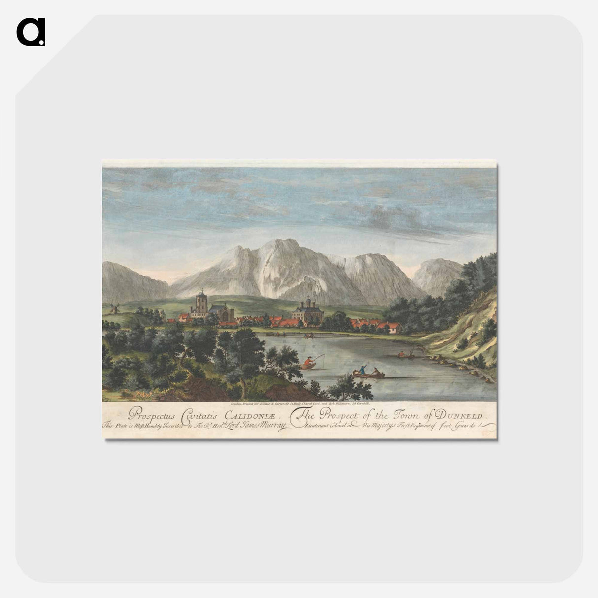 アートポストカード-The Prospect of the Town of Dunkeld
 - イェール大学アートギャラリー Postcard.