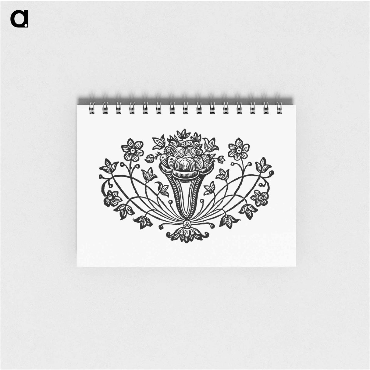 アートメモ帳-Victorian Flowers in a Vase
 - 大英図書館 Memo.