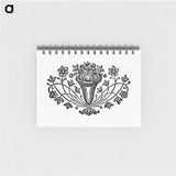 アートメモ帳-Victorian Flowers in a Vase
 - 大英図書館 Memo.