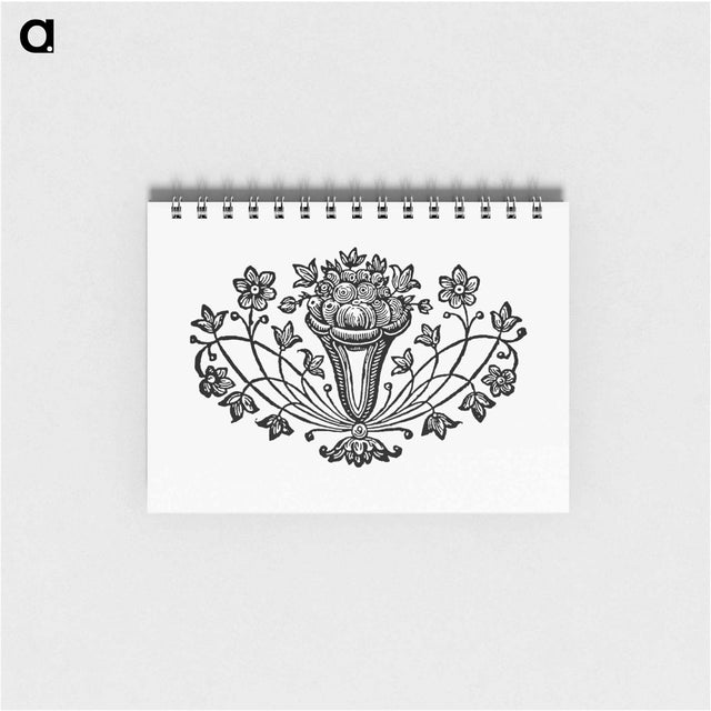 アートメモ帳-Victorian Flowers in a Vase
 - 大英図書館 Memo.