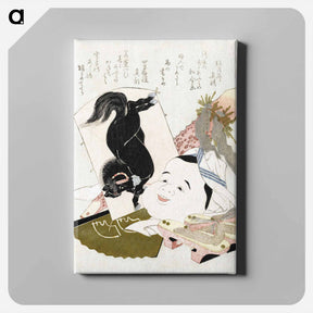アートパネル-Hokusai's Horse Clogs - 葛飾 北斎 Canvas.