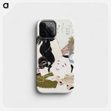 Hokusai's Horse Clogs - 葛飾 北斎 Phone Case.