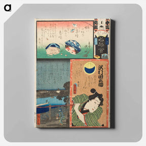 アートパネル-The Actor Sawamura Tanosuke III as the Apprentice Chōkichi
 - 歌川 国貞 Canvas.