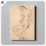 Seated female nude - アーノルド ピーター ワイズ クビンチャン Canvas.