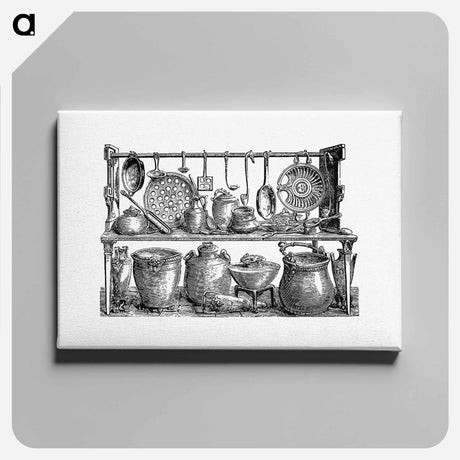 アートパネル-Pompeiian Cooking Utensils, Naples Museum
 - 大英図書館 Canvas.