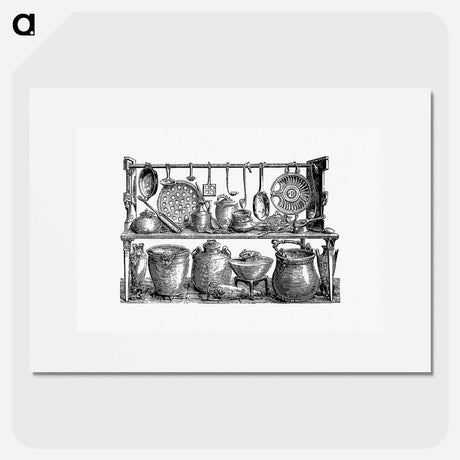 アートポスター-Pompeiian Cooking Utensils, Naples Museum
 - 大英図書館 Poster.