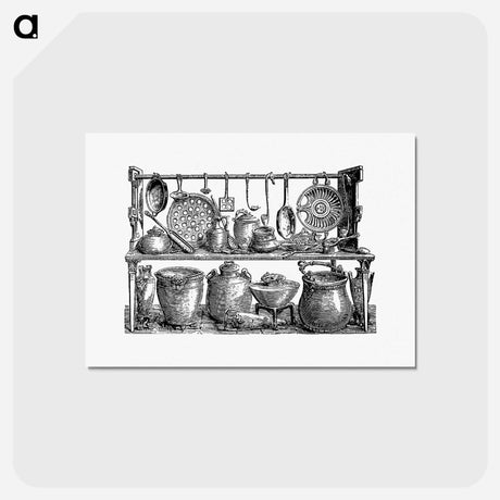 アートポストカード-Pompeiian Cooking Utensils, Naples Museum
 - 大英図書館 Postcard.