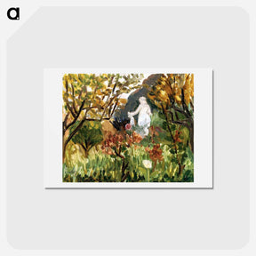 アートポストカード-Renoir's Garden - アンリ マティス Postcard.