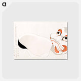 アートポストカード-Hokusai's Masks of Oni and Uzume - 葛飾 北斎 Postcard.