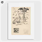 Sketches of hunting motifs - アーノルド ピーター ワイズ クビンチャン Poster.