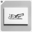 アートパネル-Sleigh Etching Illustration
 - 大英図書館 Canvas.