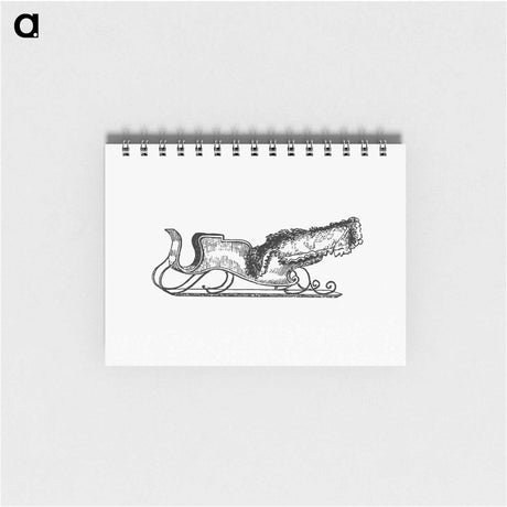 アートメモ帳-Sleigh Etching Illustration
 - 大英図書館 Memo.